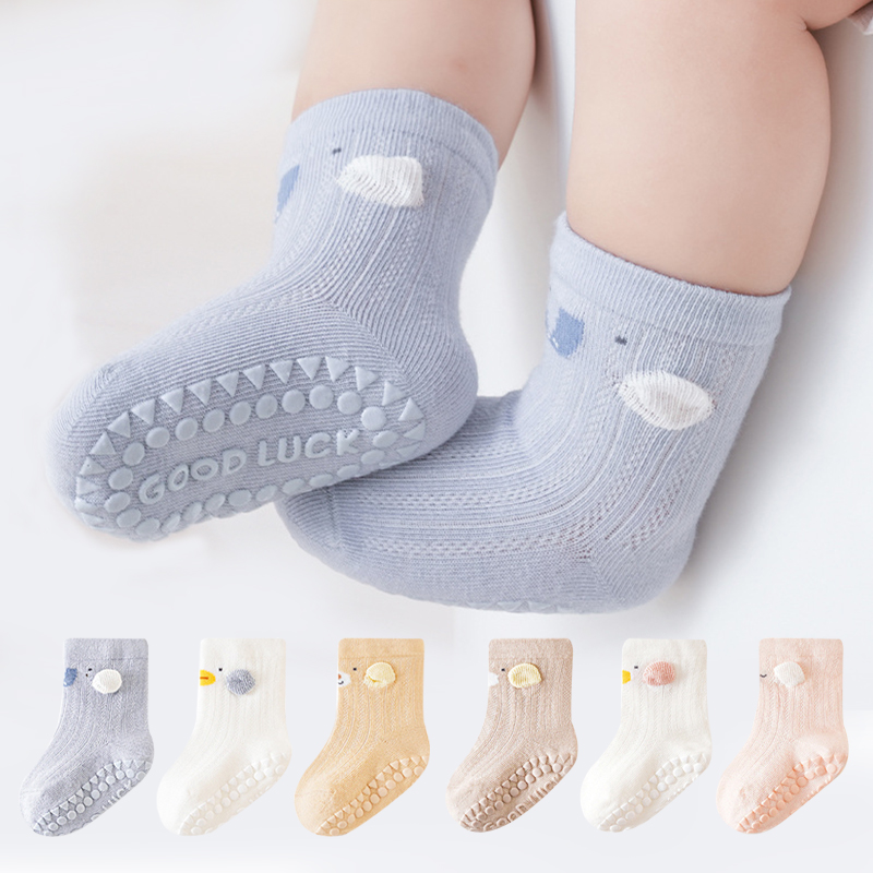 Unisex Baby Socks Non Slip - 3 paia di calzini da pavimento