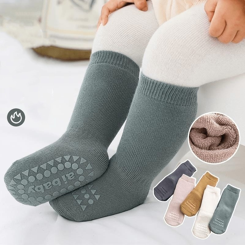 Unisex Baby Socks Non Slip - Calzini da pavimento per bambini ispessiti