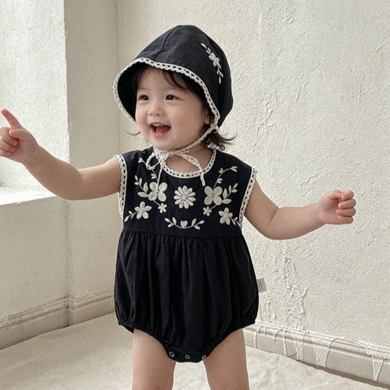 Baby Summer Linen Sleeveless Jumpsuit - ZOETOPKID Tutina estiva per bambina +