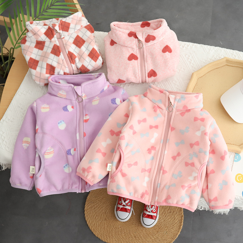 Toddler Boy Winter Fleece Jacket - Giacca in pile di cotone con