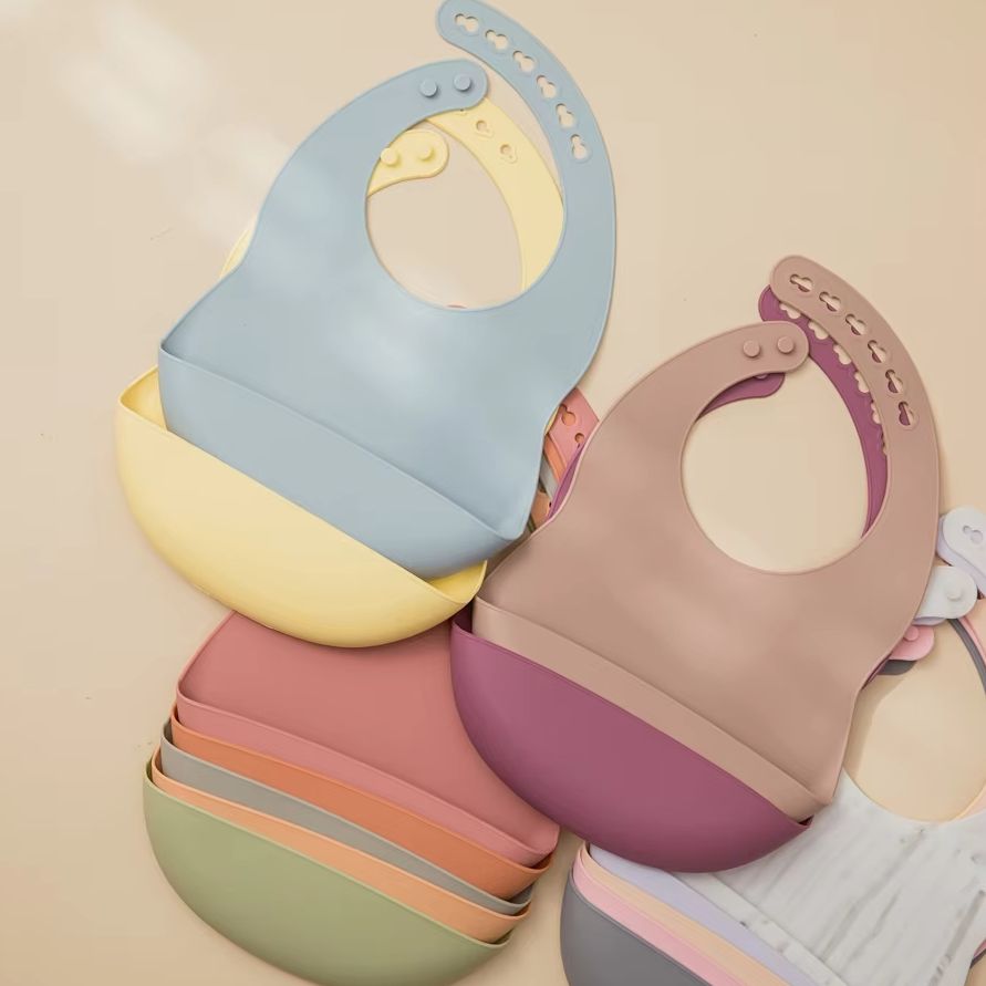 Waterproof Baby Bibs Silicone - Bavaglini per bambini per l'ora dei