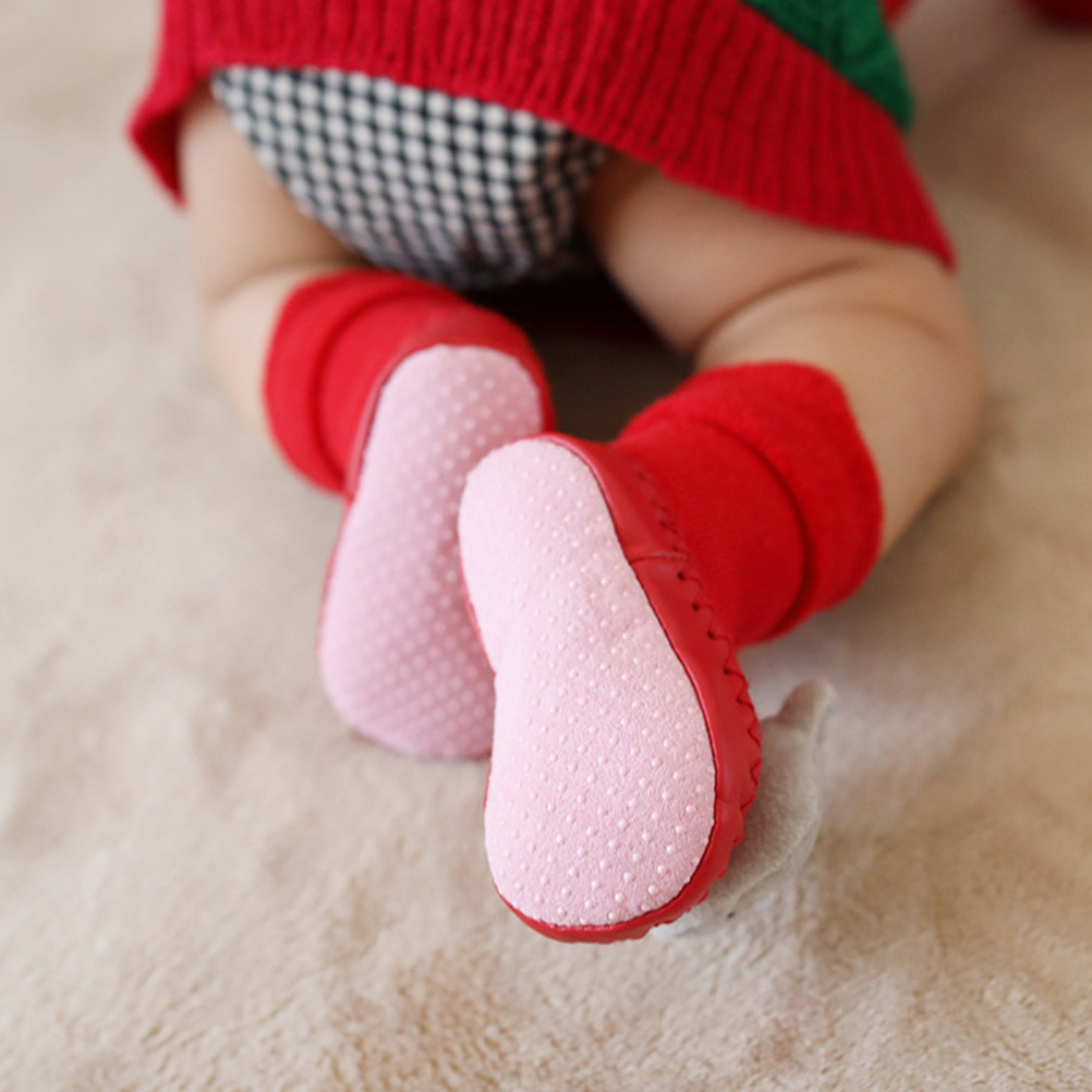 1 Paio di Calzini Natalizi Cal - Unisex Baby Socks Non Slip recensione e prezzo