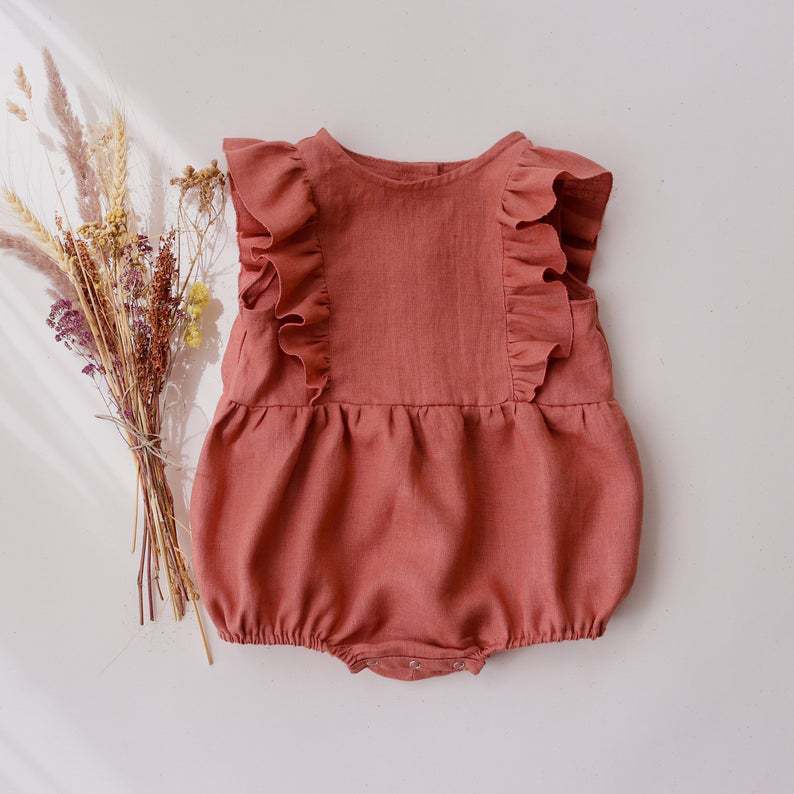 Estate neonato neonato pagliac - Baby Summer Linen Sleeveless Jumpsuit recensione e prezzo