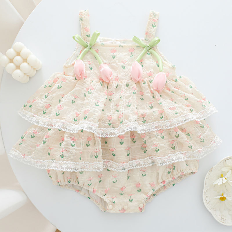 Tutina Estiva da Principessa p - Newborn Baby Girl Romper Floral recensione e prezzo