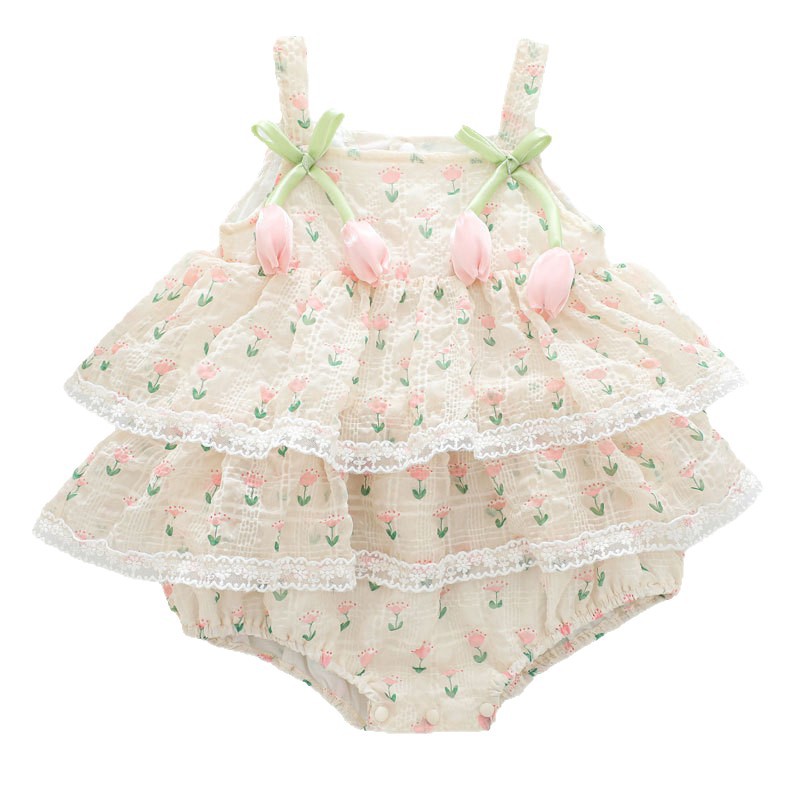 Tutina Estiva da Principessa p - Newborn Baby Girl Romper Floral recensione e prezzo