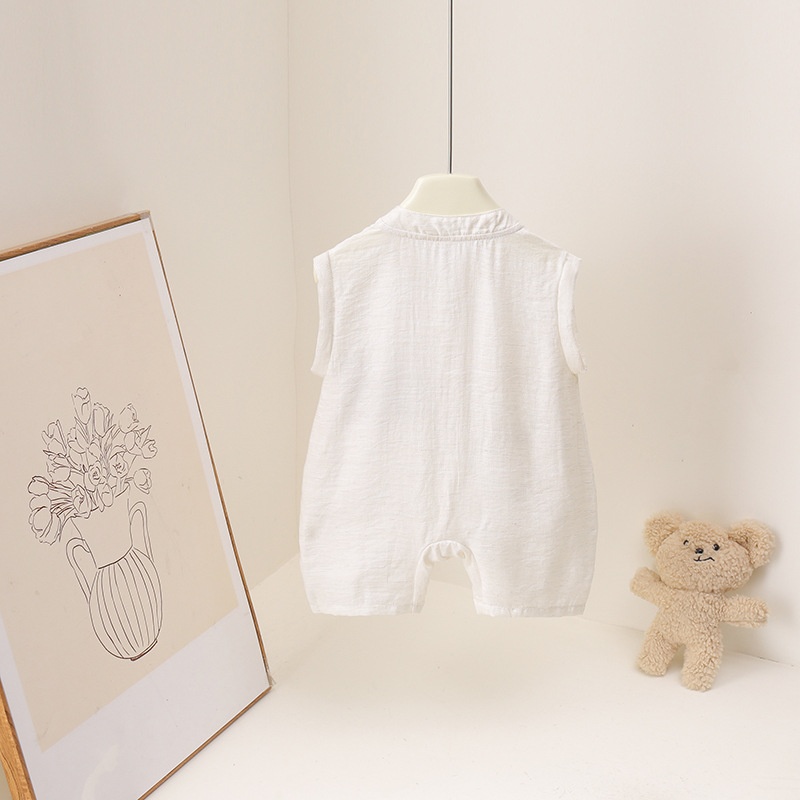Tutina Estiva 2026 per Neonati - Baby Summer Linen Sleeveless Jumpsuit recensione e prezzo