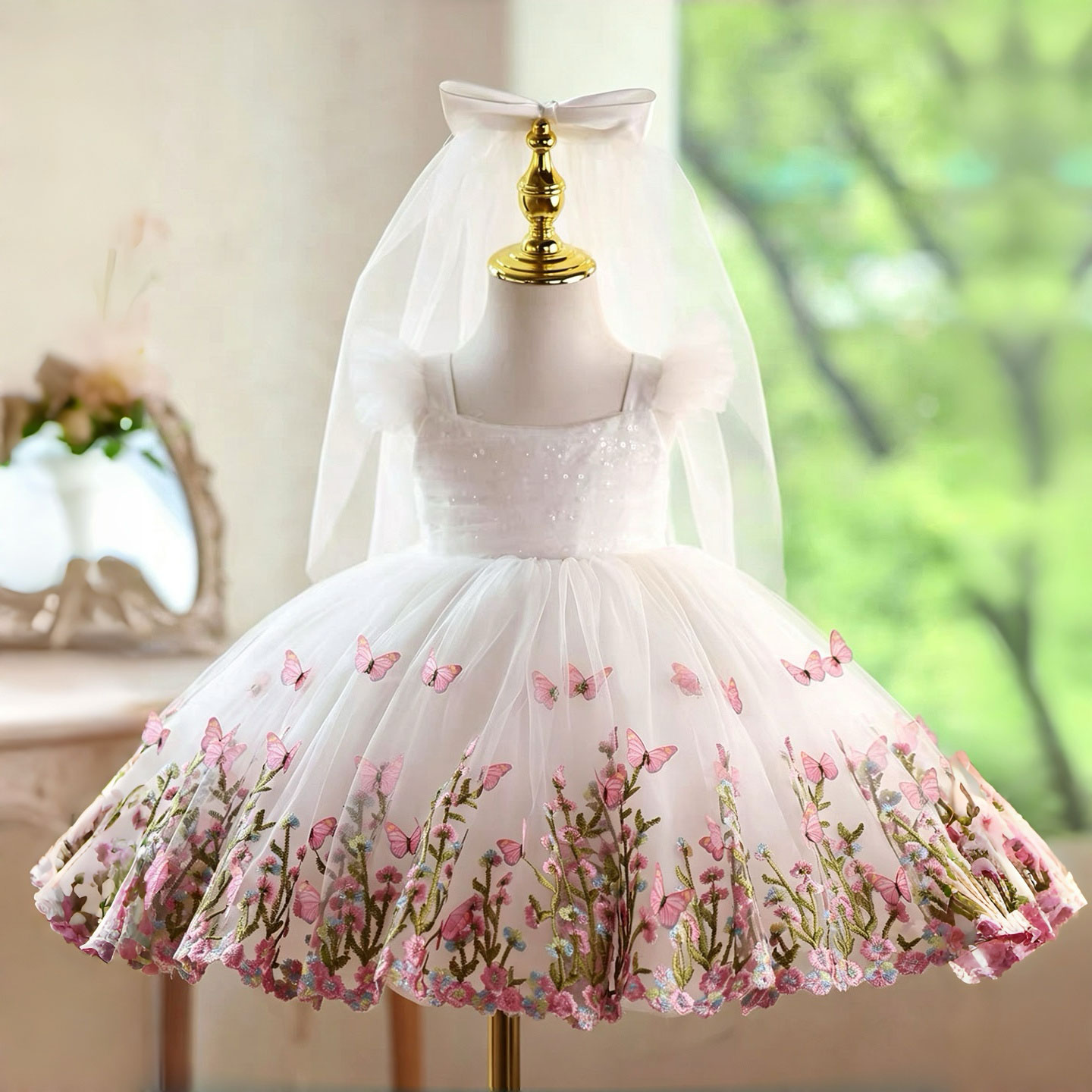 Jill Wish D277 Abito da damige - Toddler Girl Tulle Party Dress recensione e prezzo