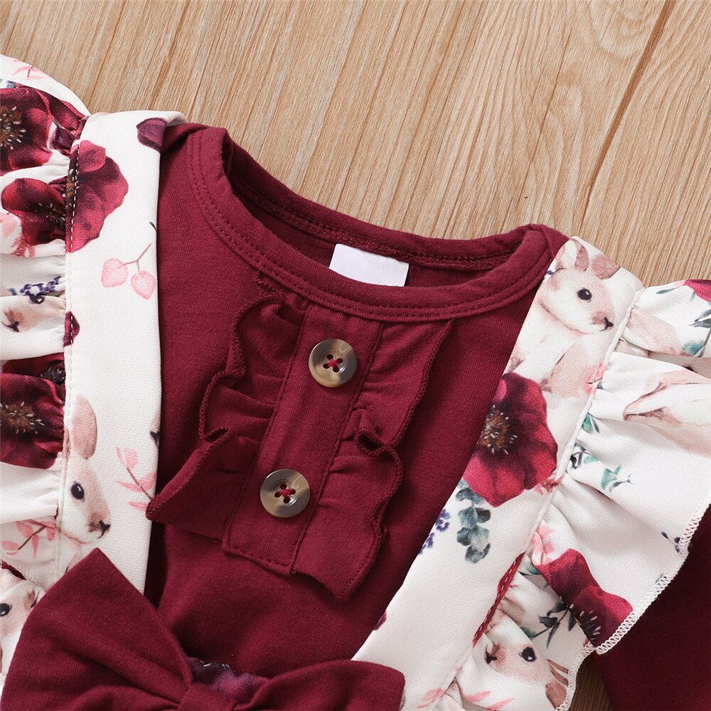 0-24 mesi neonata 3 pezzi di v - Newborn Baby Girl Romper Floral recensione e prezzo
