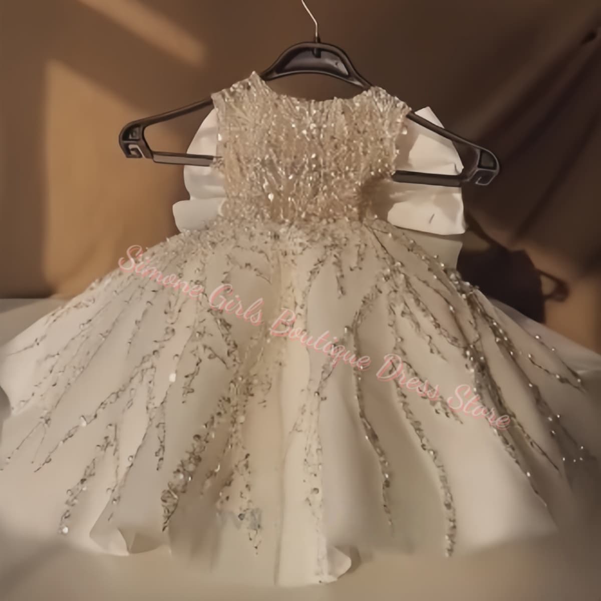 Abito da Damigella con Perline - Toddler Girl Tulle Party Dress recensione e prezzo