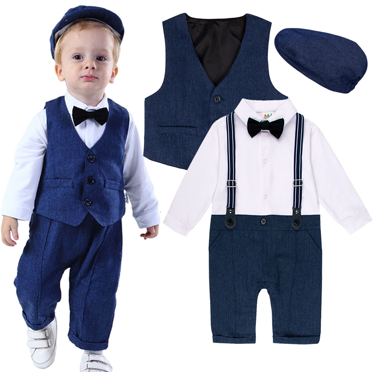 Set di Abbigliamento per Neona - Baby Boy Suit Set Baptism recensione e prezzo